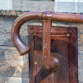 Watts Handrail, 2015. Simplicity, elegance and strength. This handrail was forged to 1 5/8 inch round from 1 1/2 inch square bar. Traditional mortise and tenon or blind weld joinery.